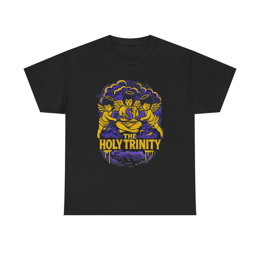 Holy Trinity Tee - Purple & Black