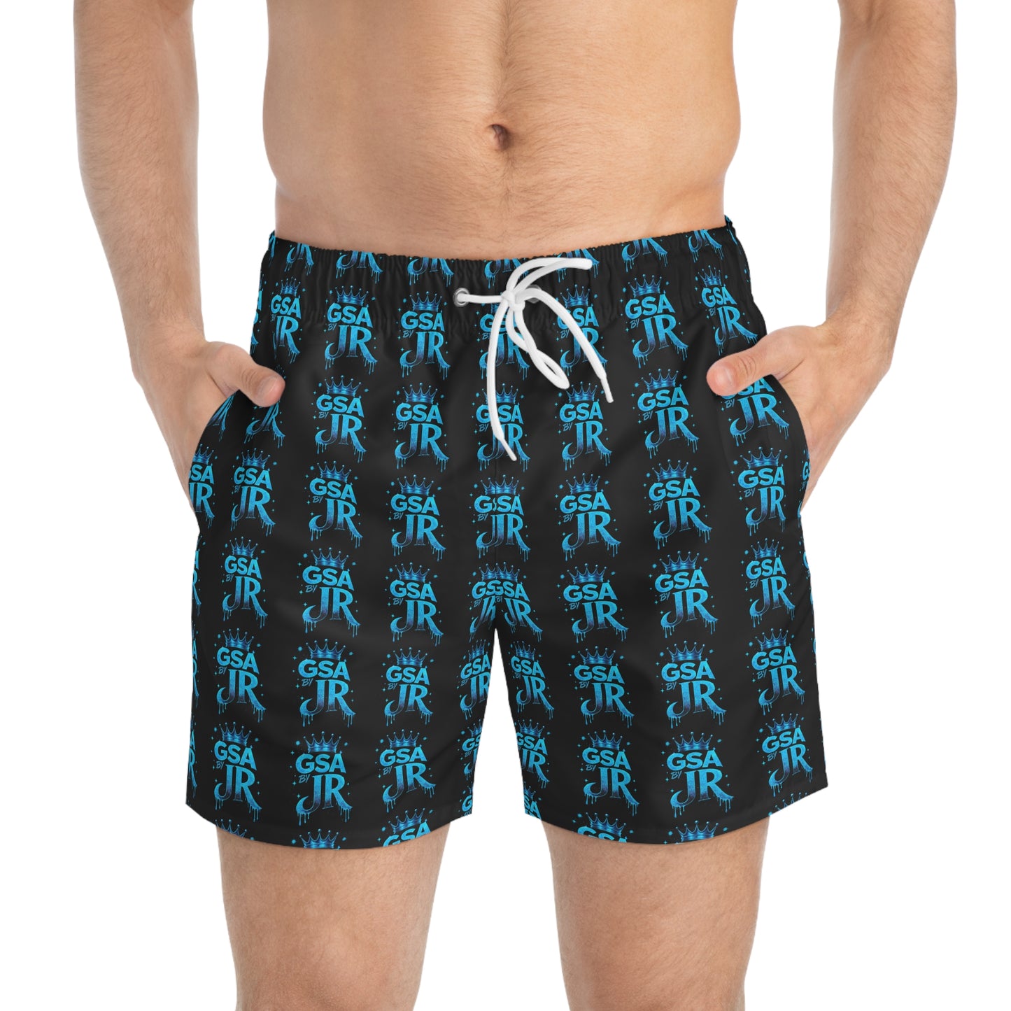 GSA BY JR Swimming Trunks ( Blue GSA )