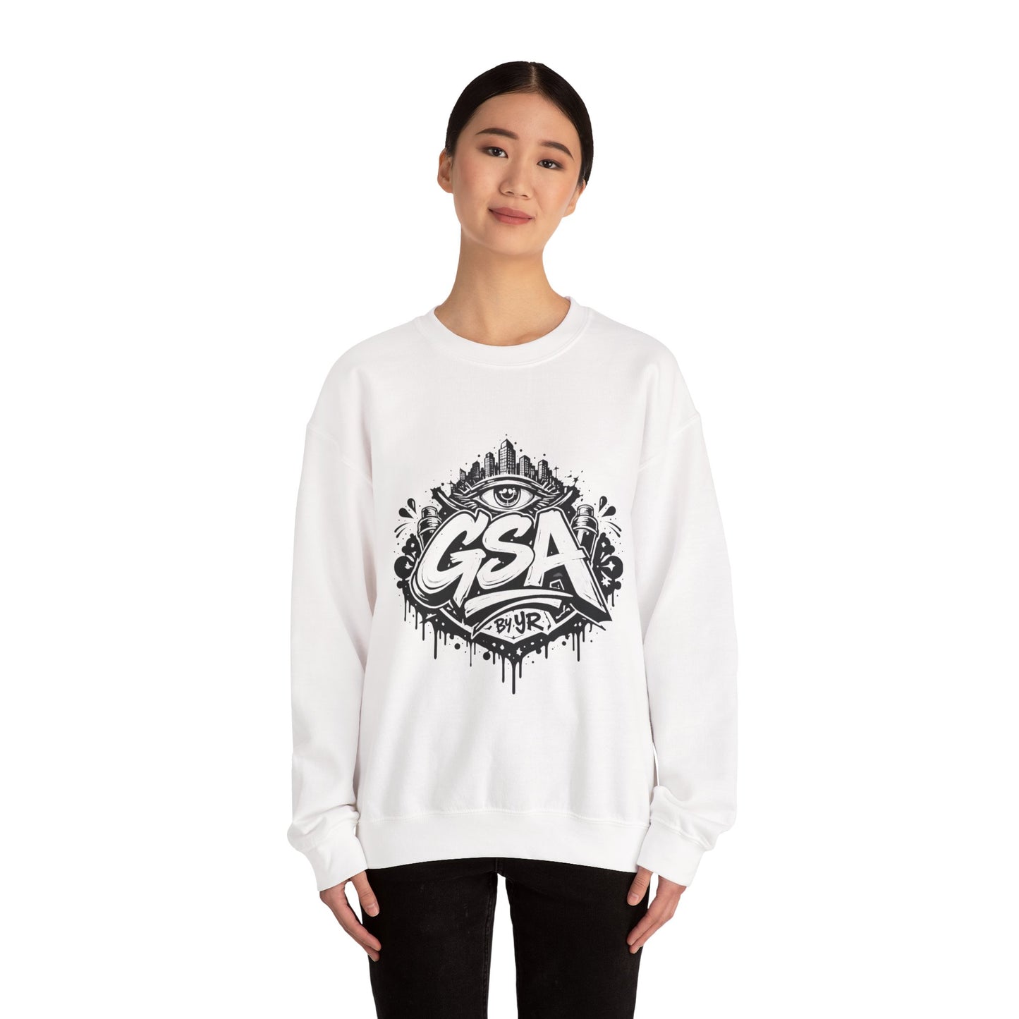 GSA BY JR Graffiti Eye Streetwear Crewneck