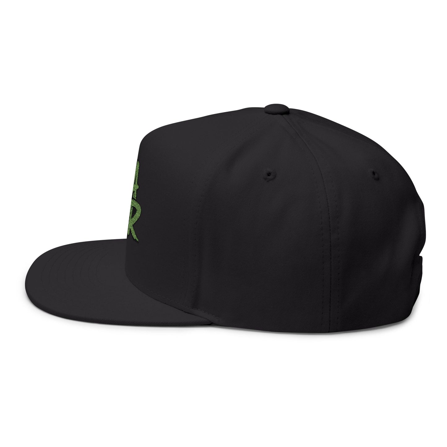 Green Graffiti Flat Bill Cap