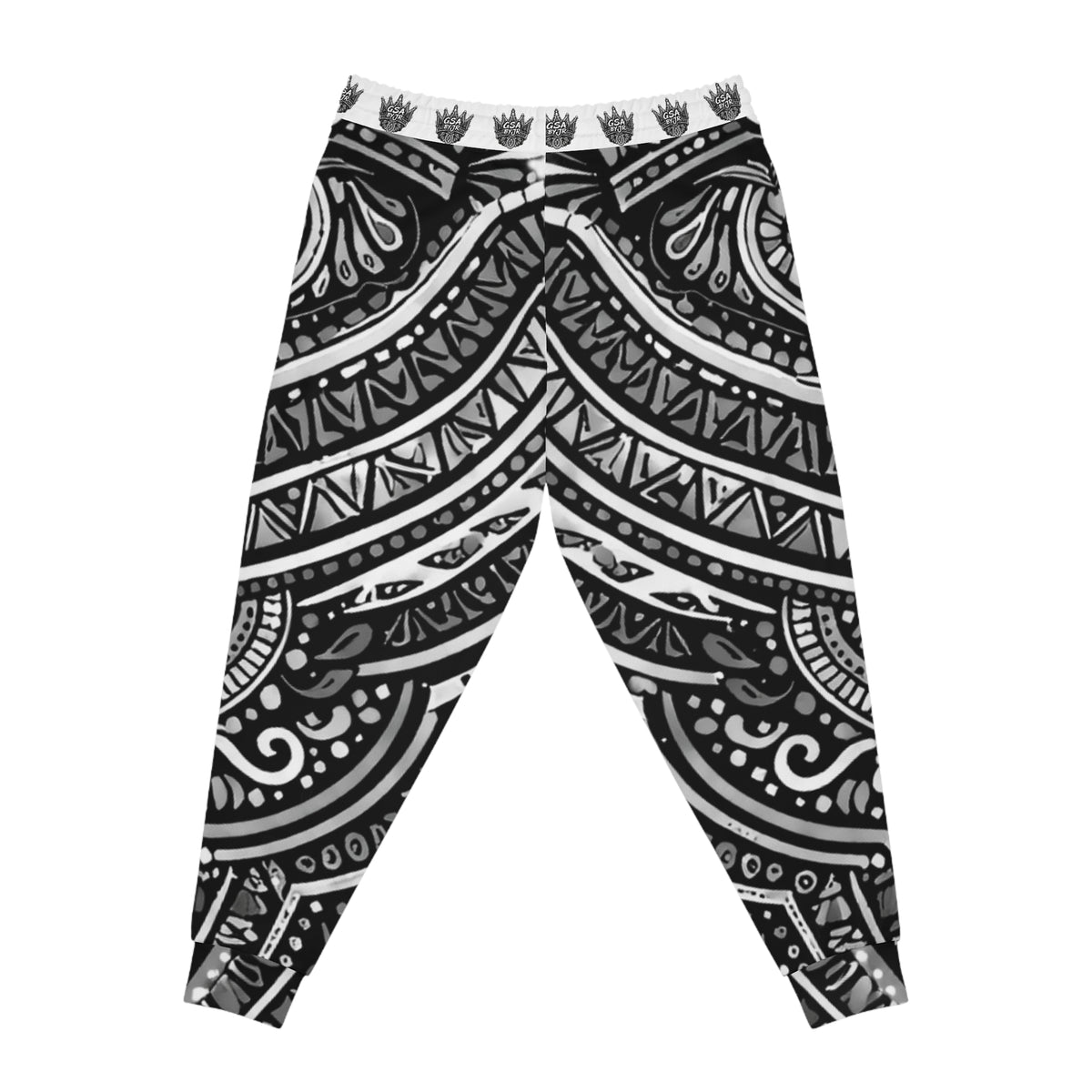 White Boho Tribal Joggers