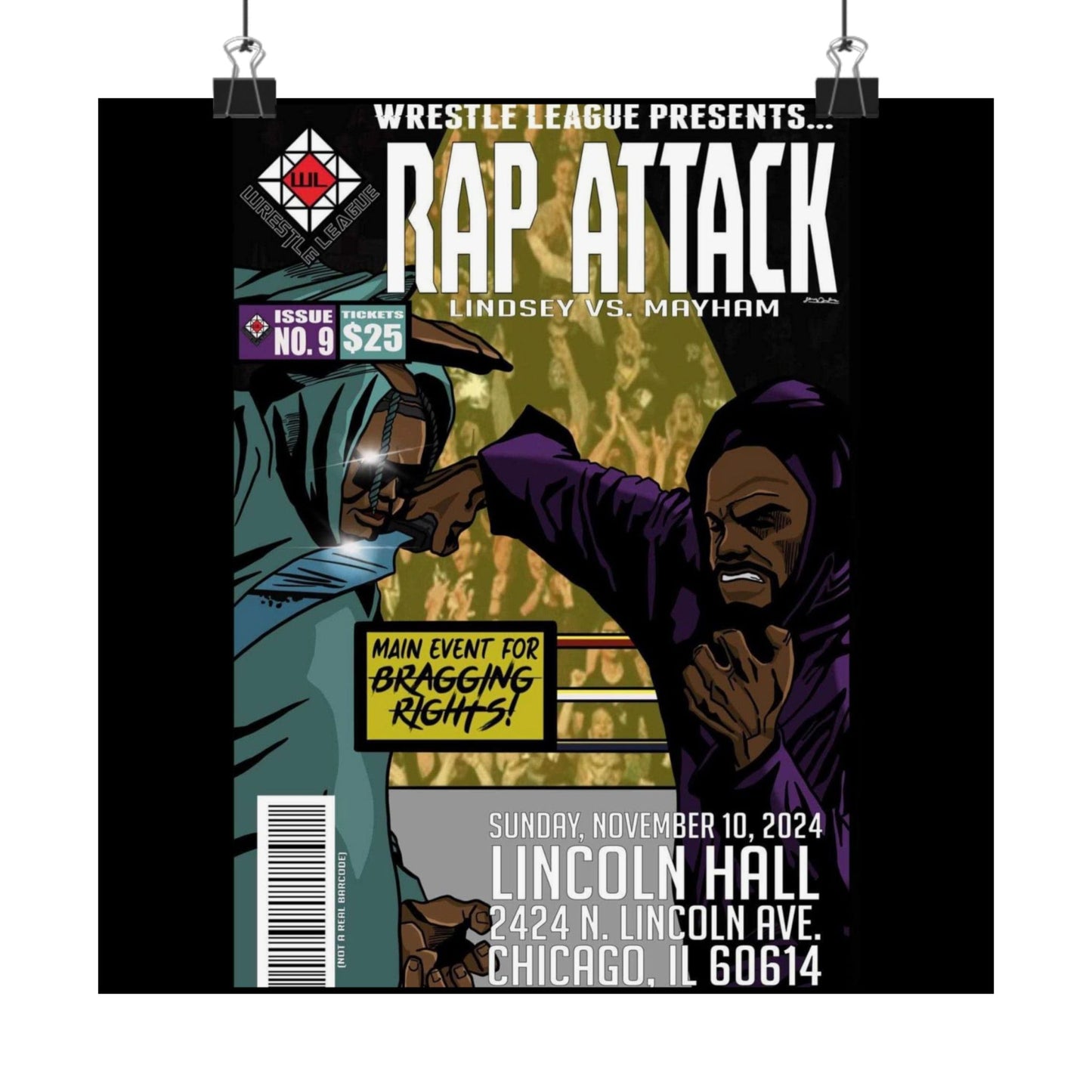 JR LINDSEY VS MOCHOSE MAYHAM POSTER
