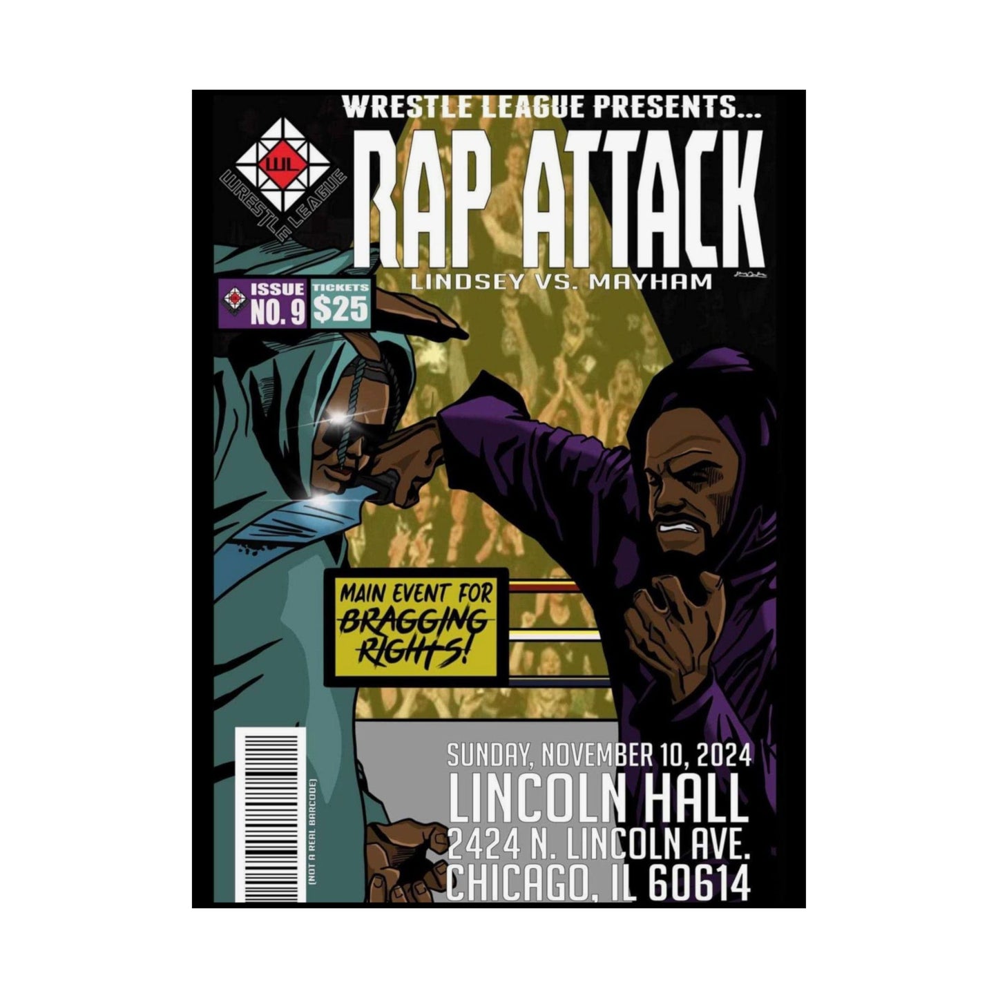 JR LINDSEY VS MOCHOSE MAYHAM POSTER