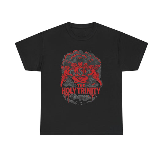 Holy Trinity Tee - Red & Black