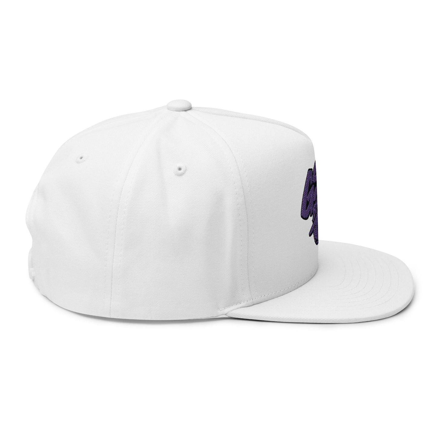 Purple Graffiti Flat Bill Cap