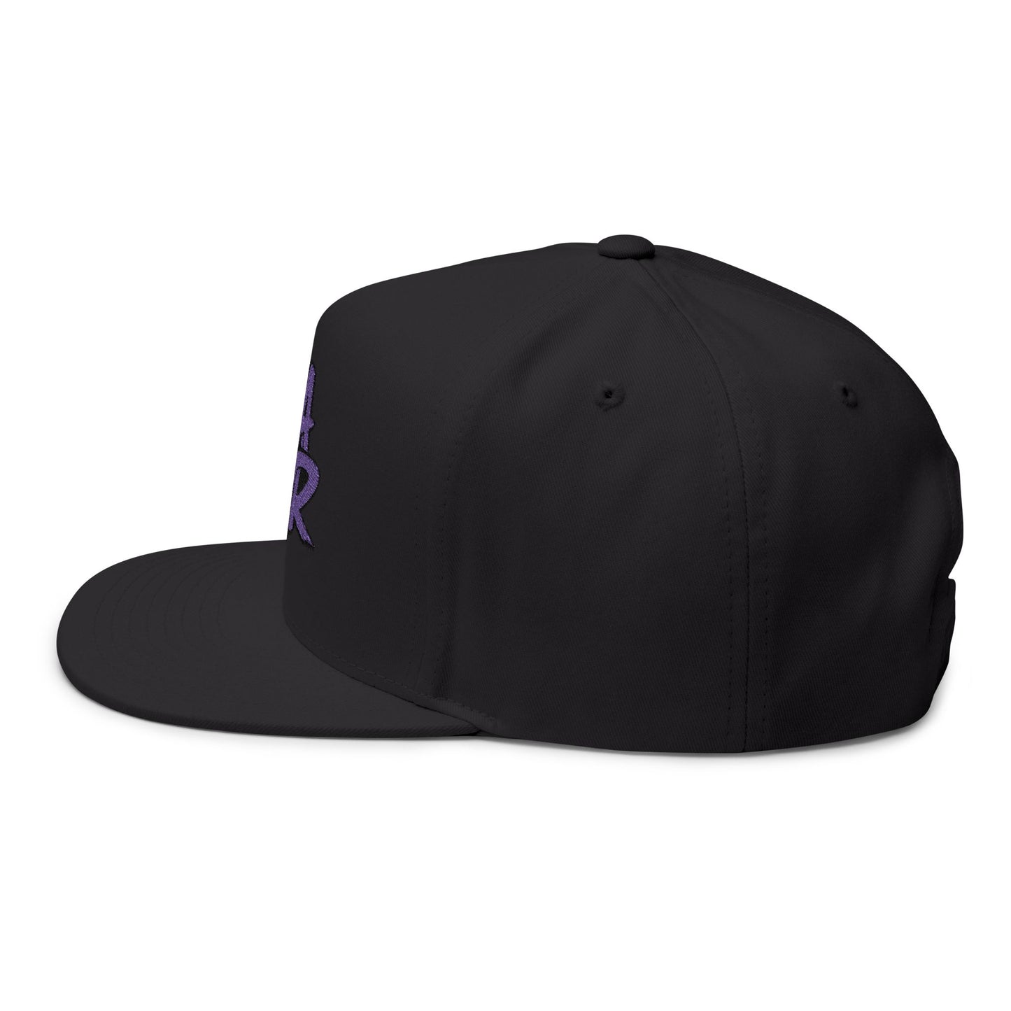 Purple Graffiti Flat Bill Cap