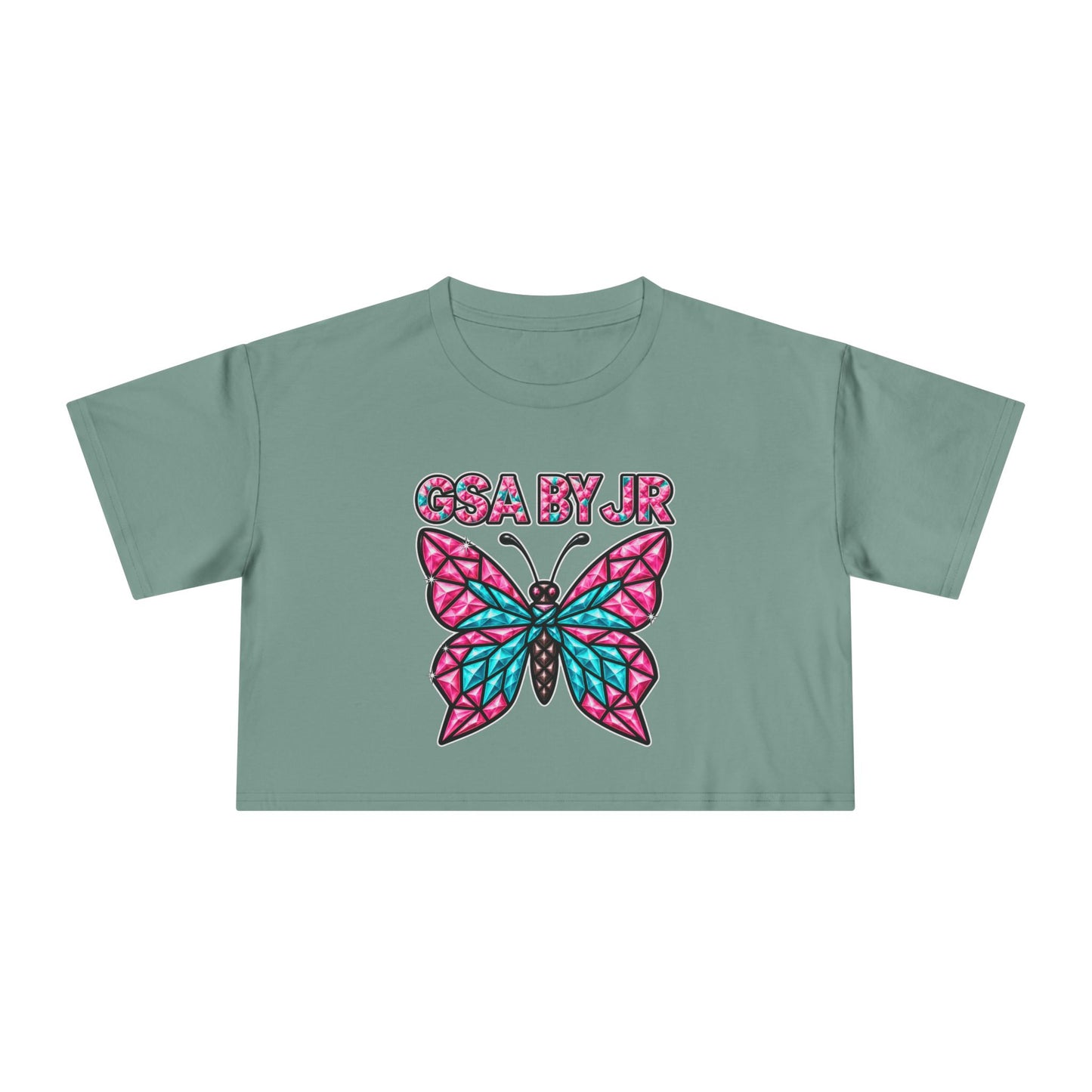 Butterfly Graphic Crop Tee