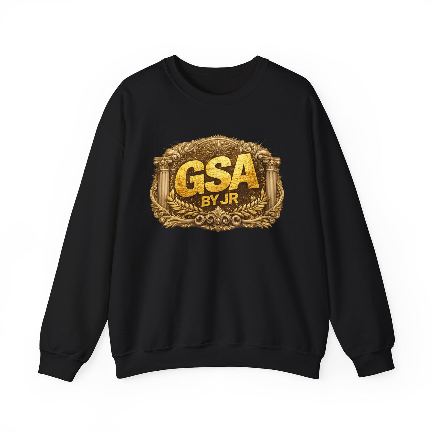 GSA BY JR Vintage Gold Emblem Crewneck Sweatshirt