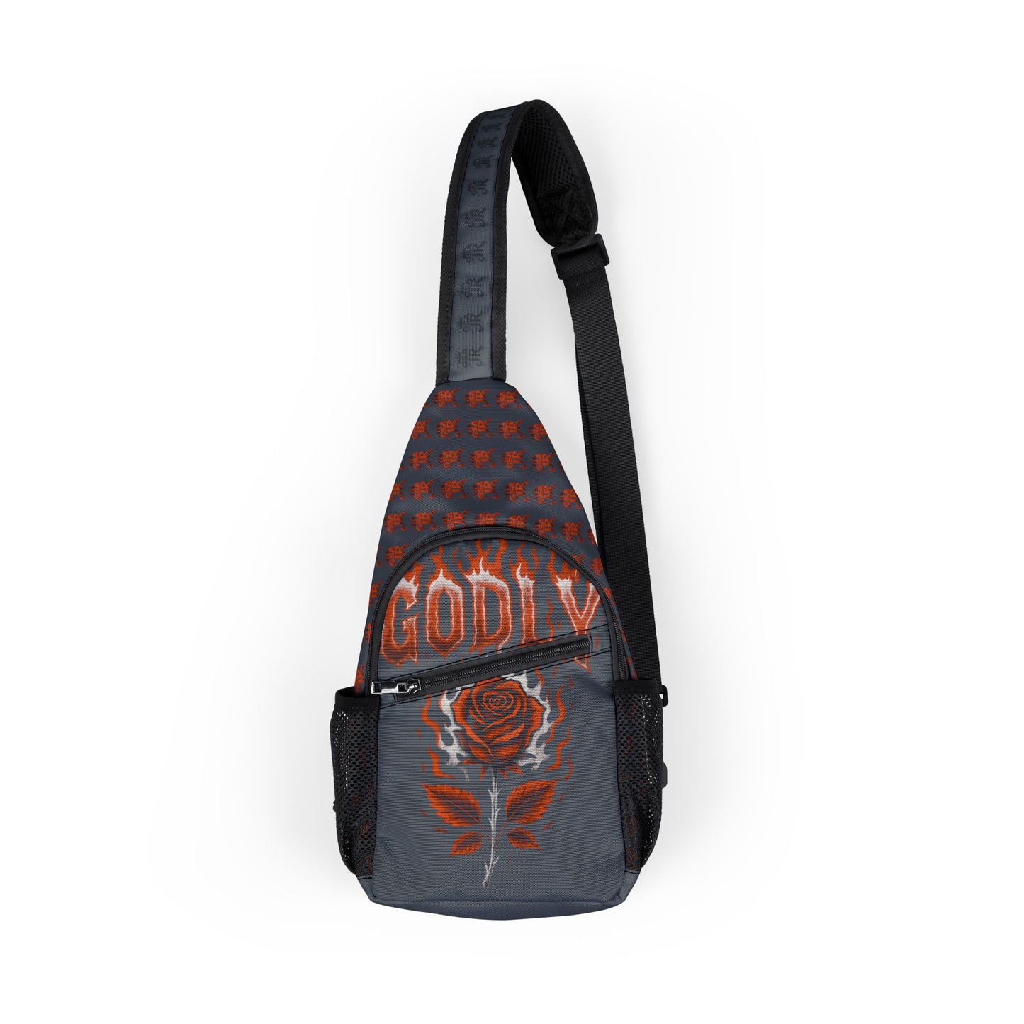 Sling Backpack - Grey/Red