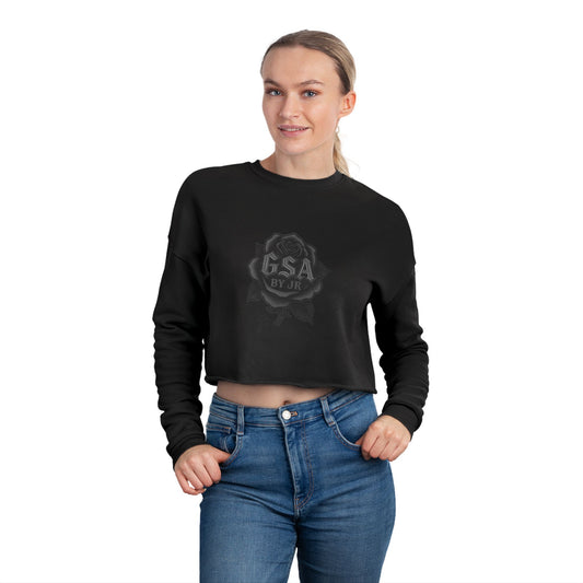 GSA BY JR Women's Cropped Sweatshirt - Black/Grey