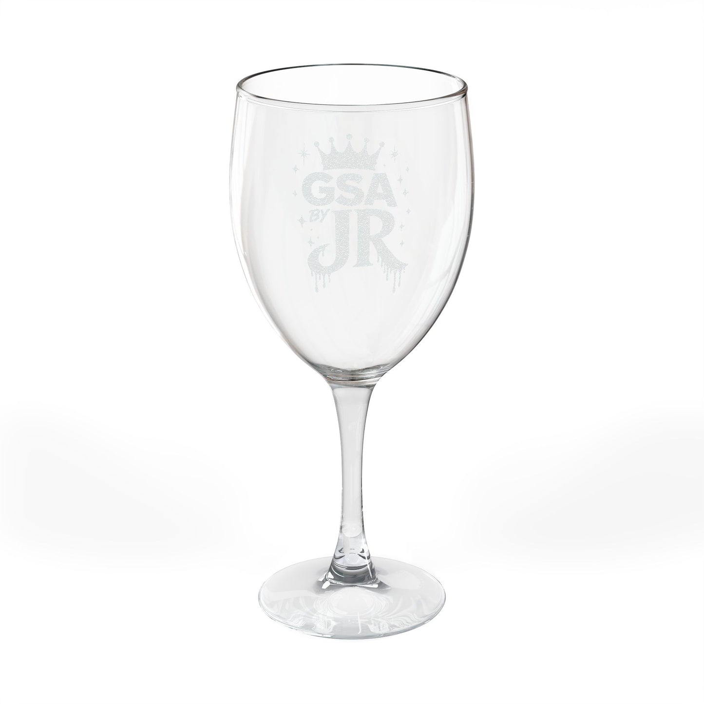 GSA BY JR Engraved 10.5 oz Wine Glass