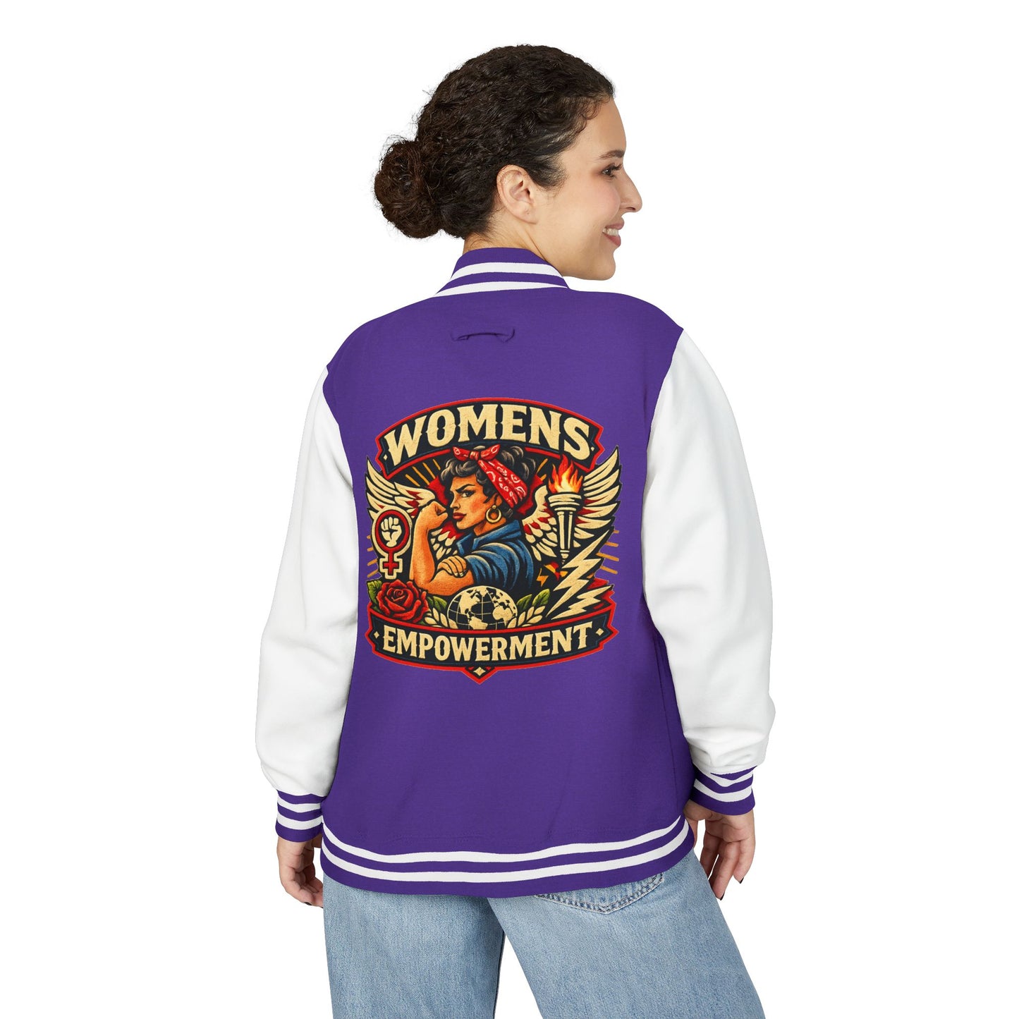 GSA BY JR Women Empowerment Letterman Jacket