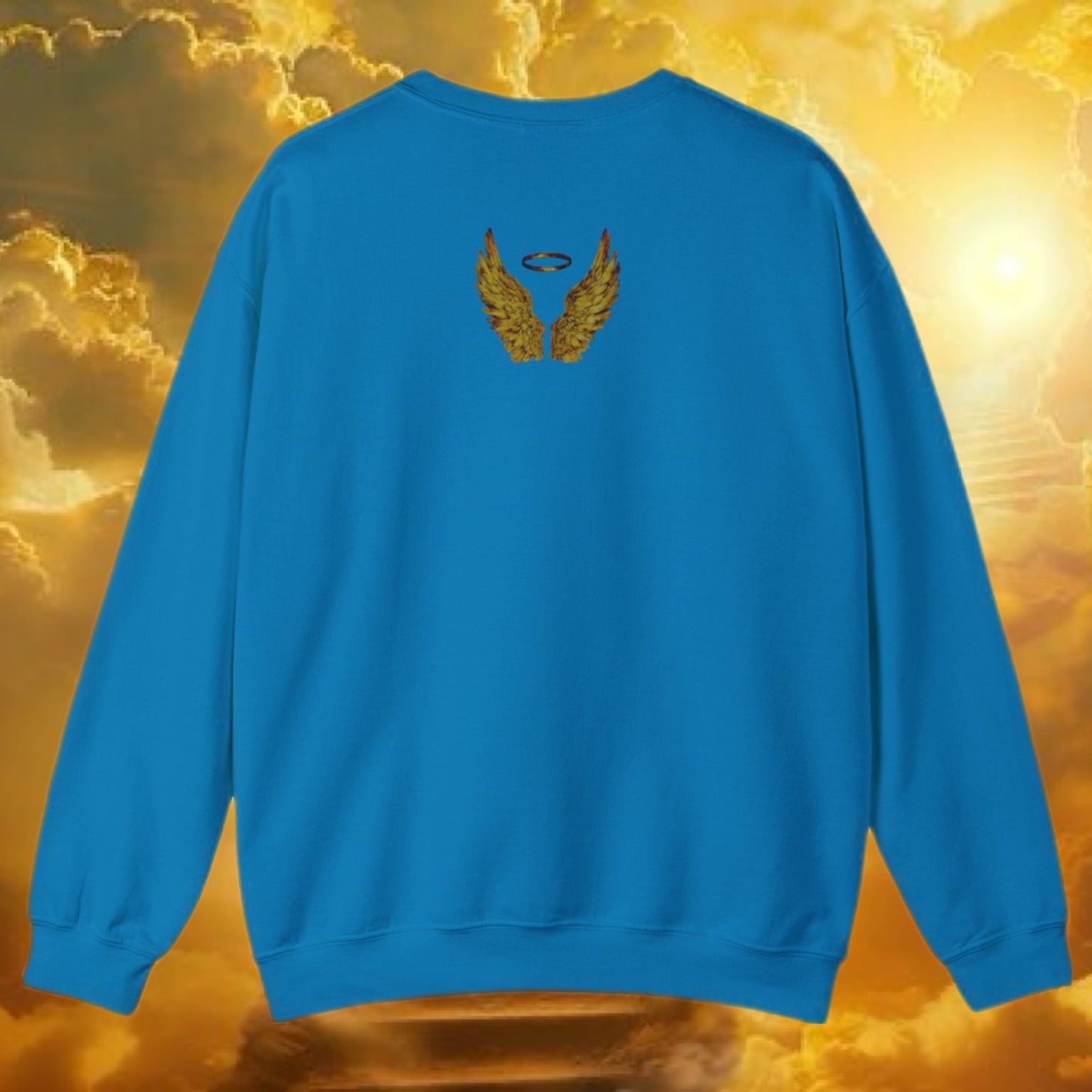 When Pigs Fly Sweatshirt ( Blue/ Gold )
