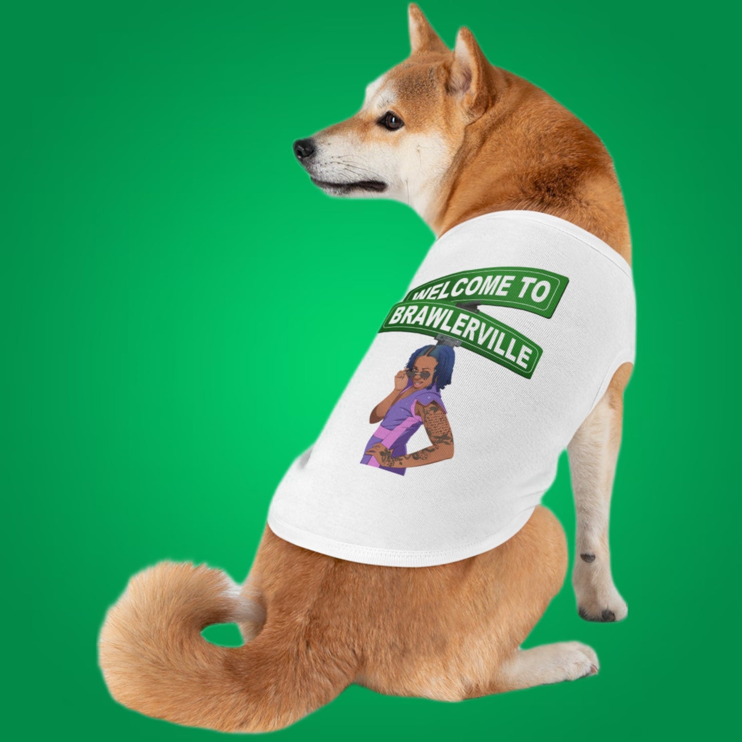 Britany Kay "Welcome to Brawlerville" Pet T-shirts