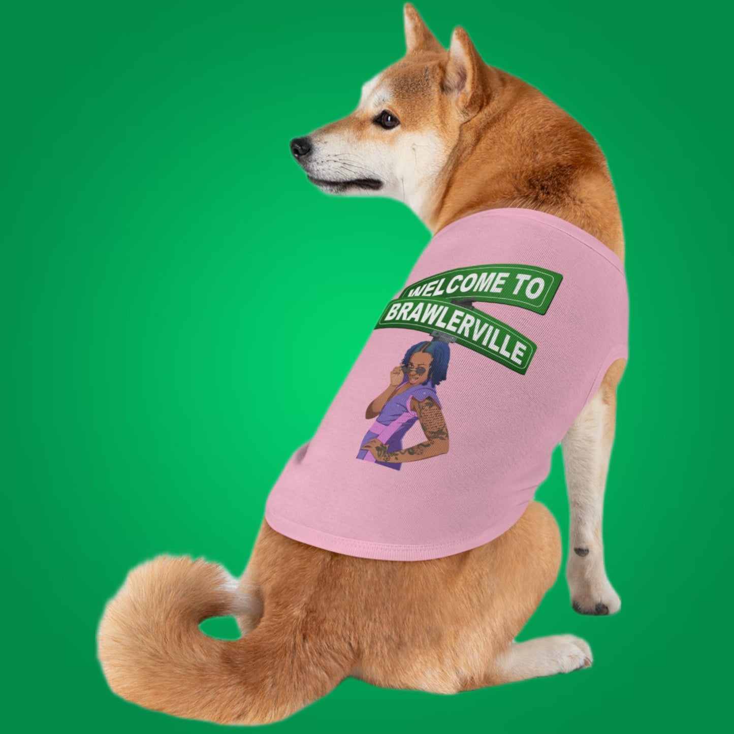 Britany Kay "Welcome to Brawlerville" Pet T-shirts