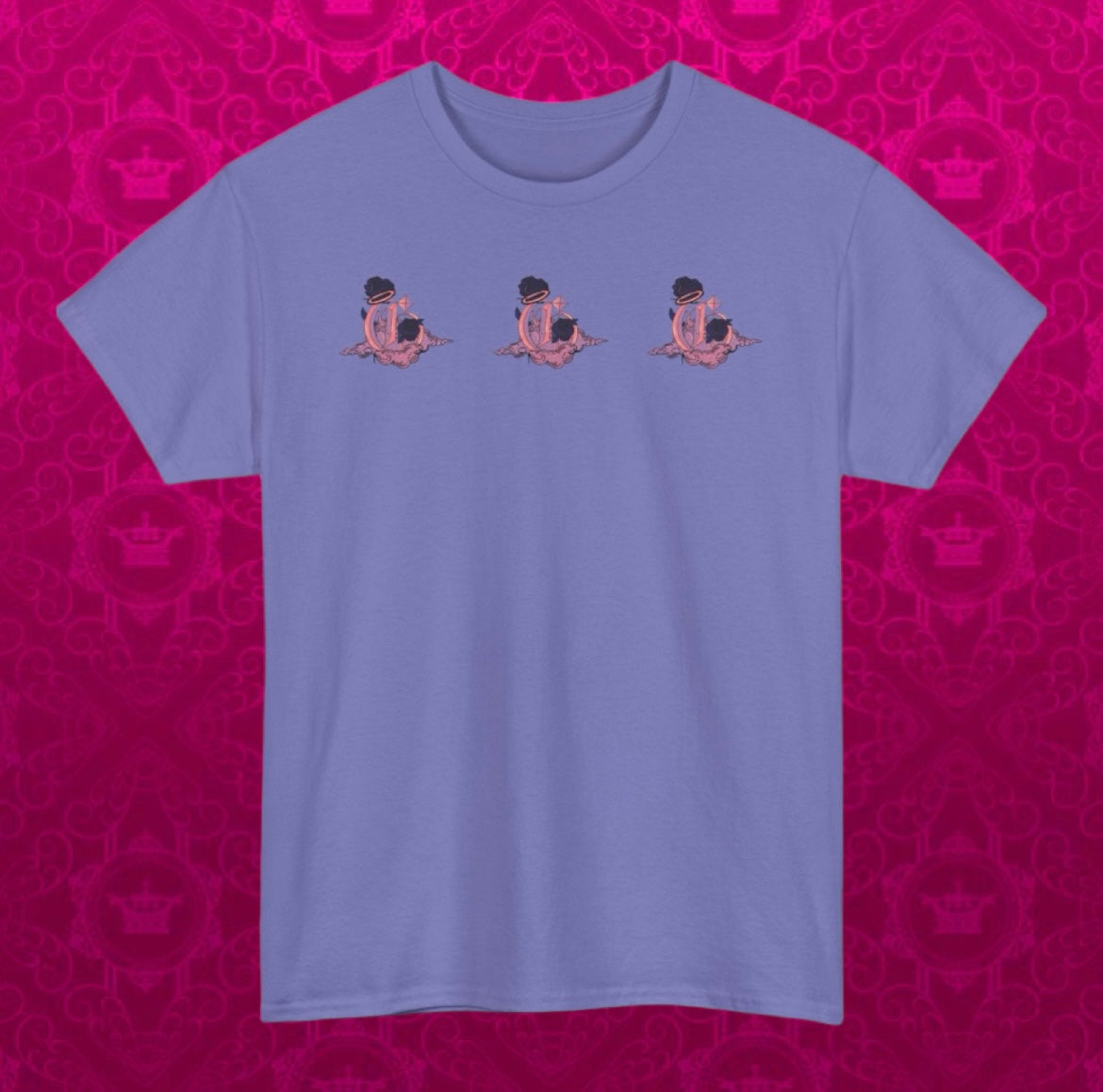 Godly Tee ( Pink/ Purple )