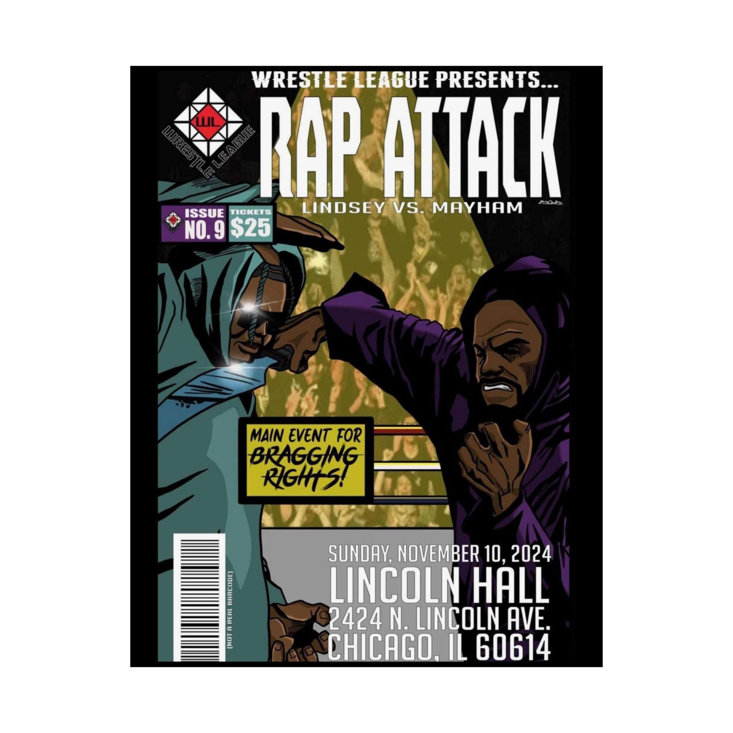 JR LINDSEY VS MOCHOSE MAYHAM POSTER