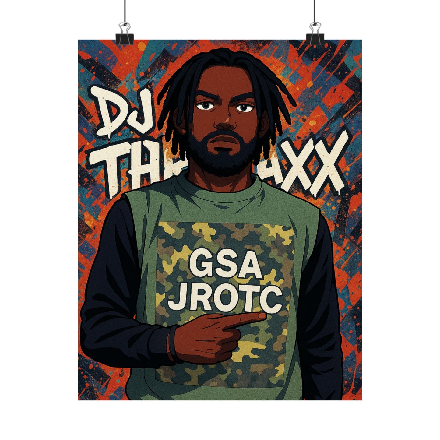 THE JROTC ANIME POSTER: DJ THRAXX