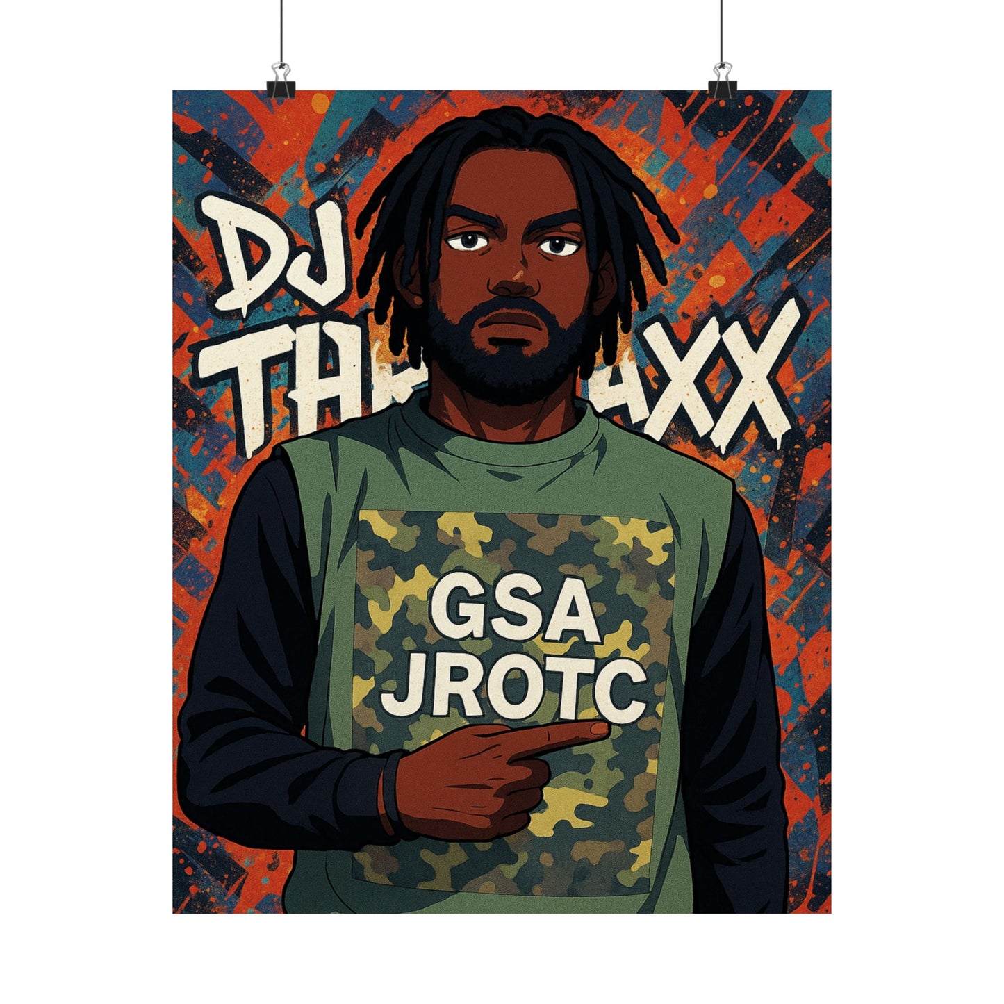 THE JROTC ANIME POSTER: DJ THRAXX