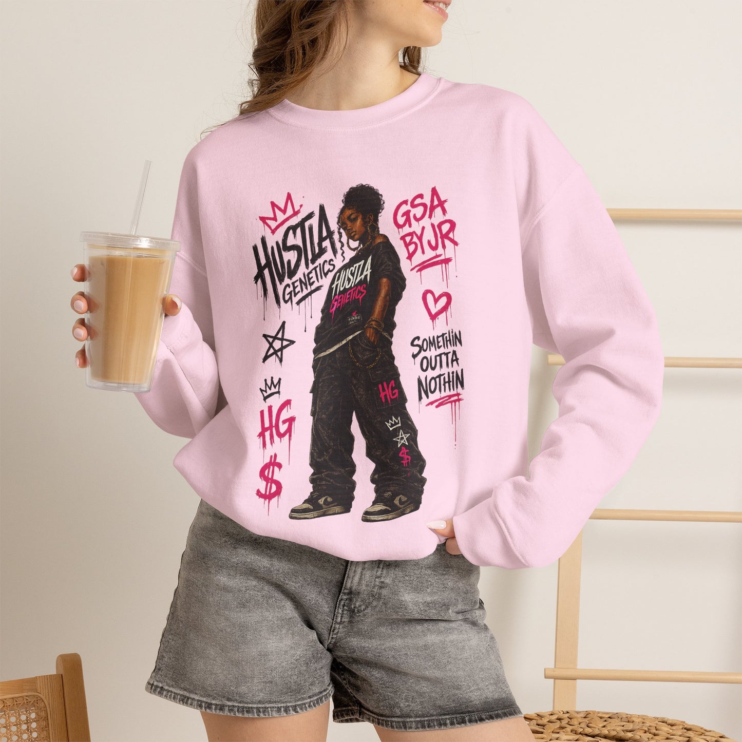 Hustla Genetics " Love to Hustle " Sweatshirt