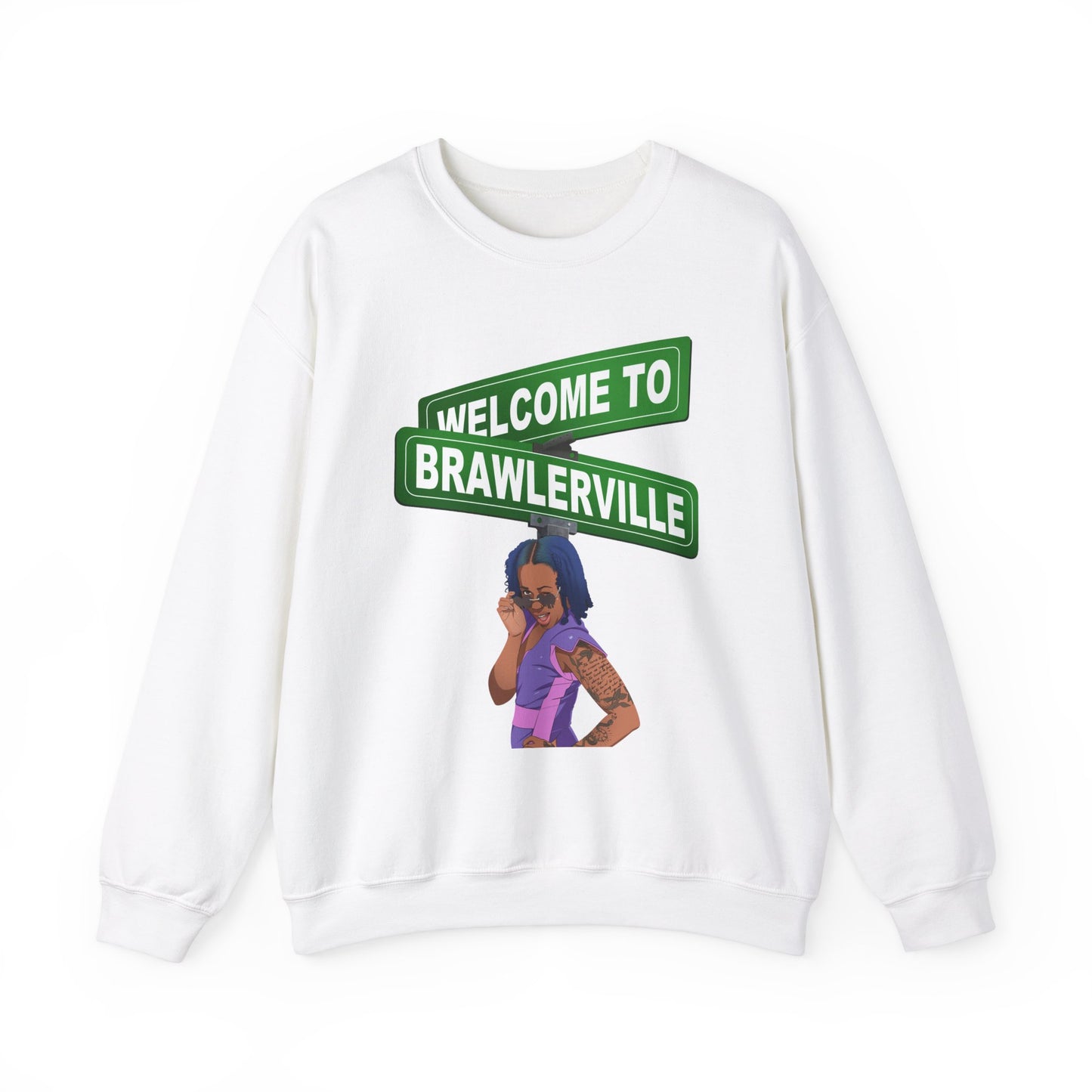 Britany Kay "WELCOME TO BRAWLERVILLE" Crewneck