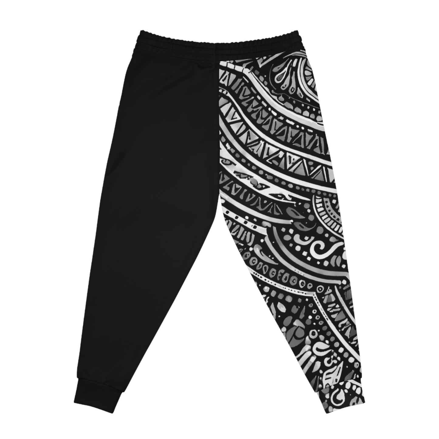 GSA BY JR Black & White Mandala Athletic Joggers