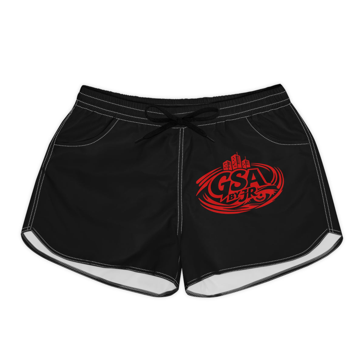 Red Casual Shorts