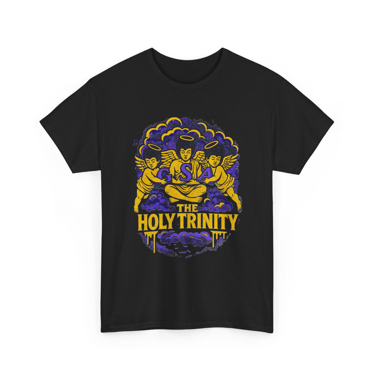 Holy Trinity Tee - Purple & Black