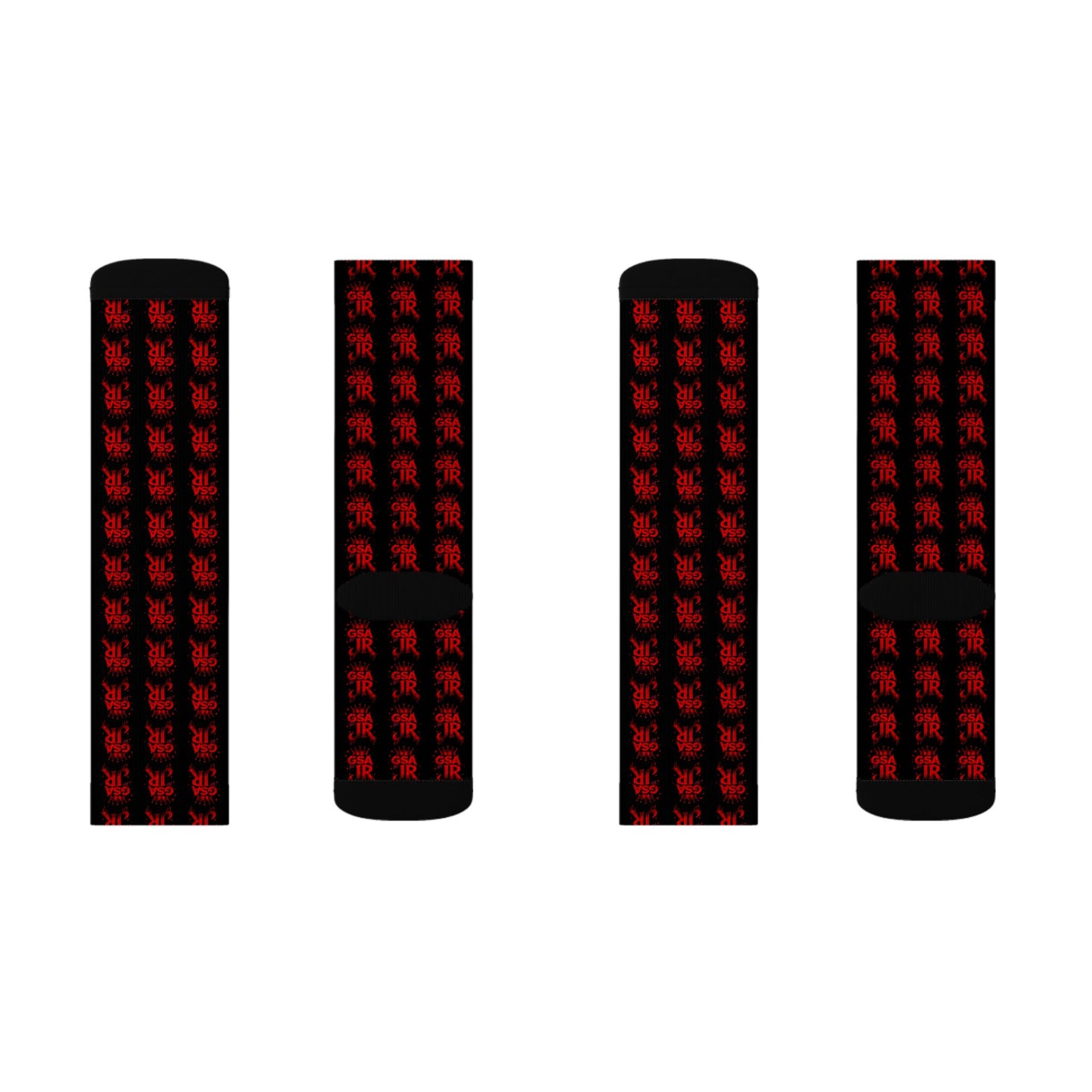 Red Crew Socks