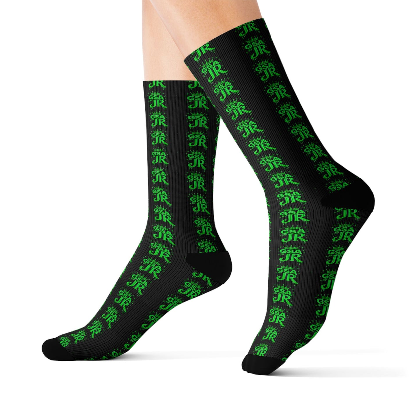 Green Crew Socks