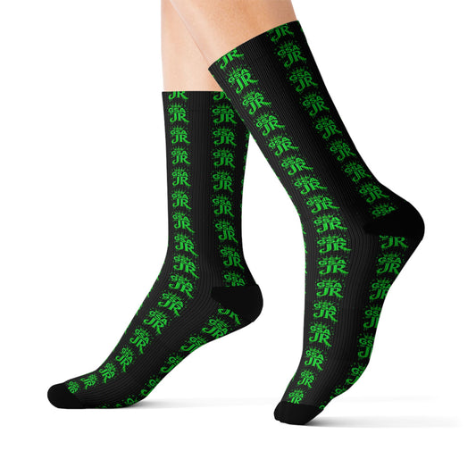 Green Crew Socks