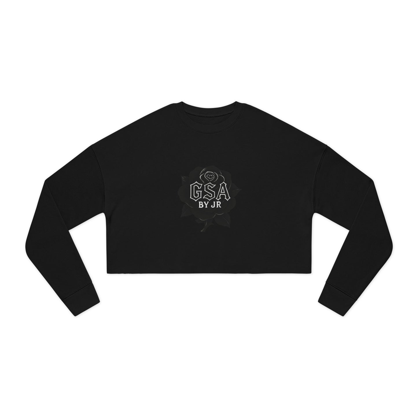 GSA BY JR Women's Cropped Sweatshirt - Black/White
