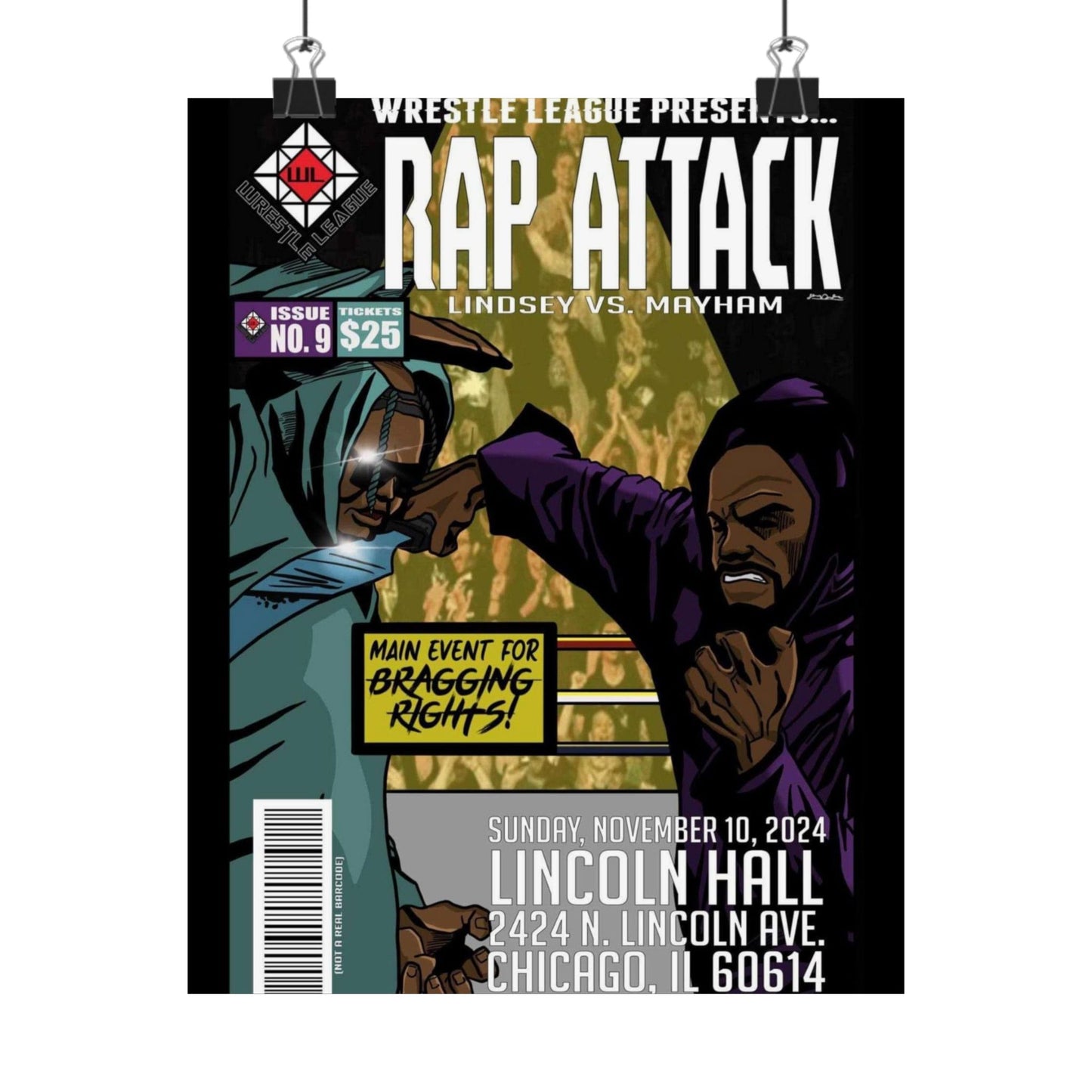 JR LINDSEY VS MOCHOSE MAYHAM POSTER