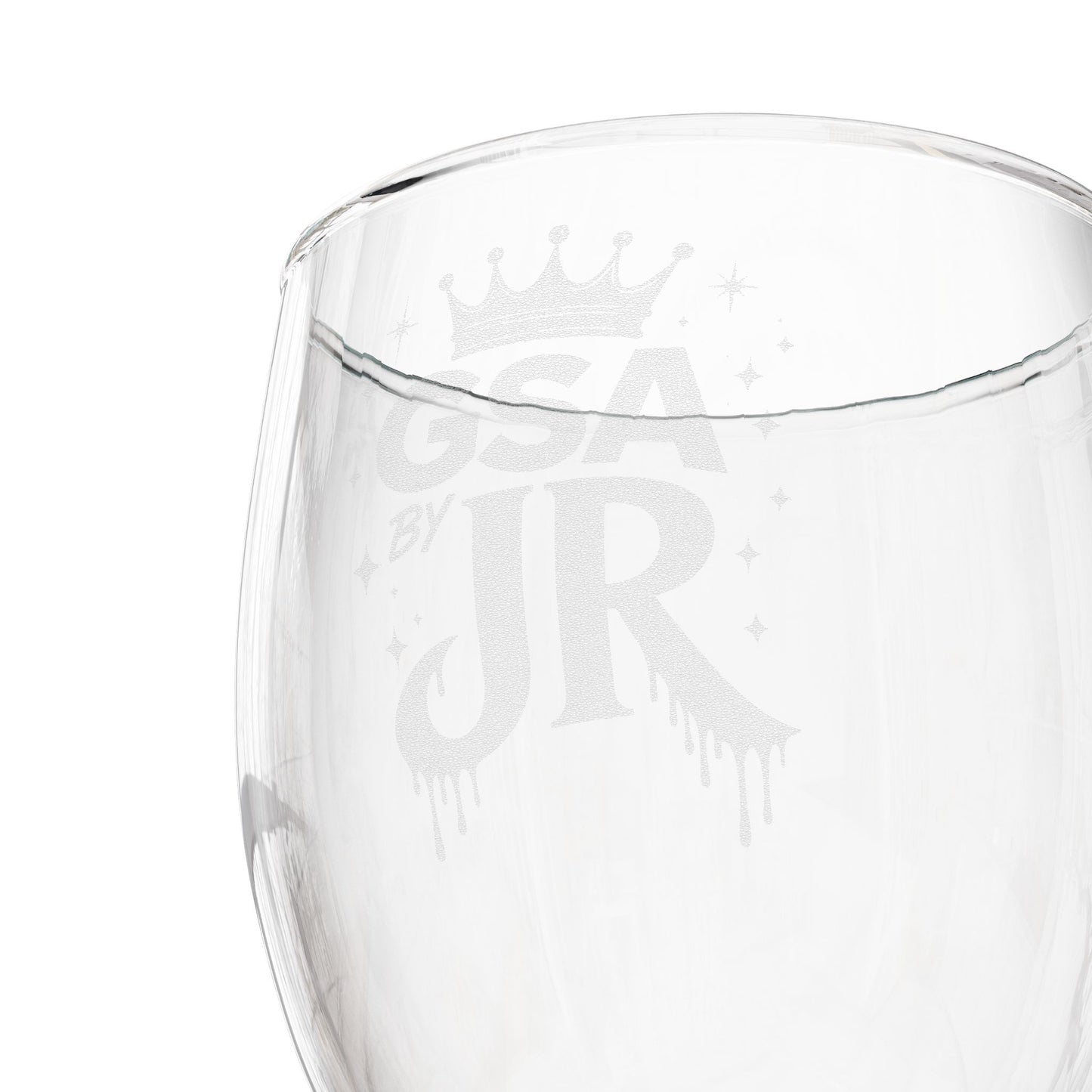 Engraved 10.5 oz Wine Glass
