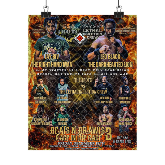 THE JROTC VS LIC POSTER ( Beats & Brawls 3 )