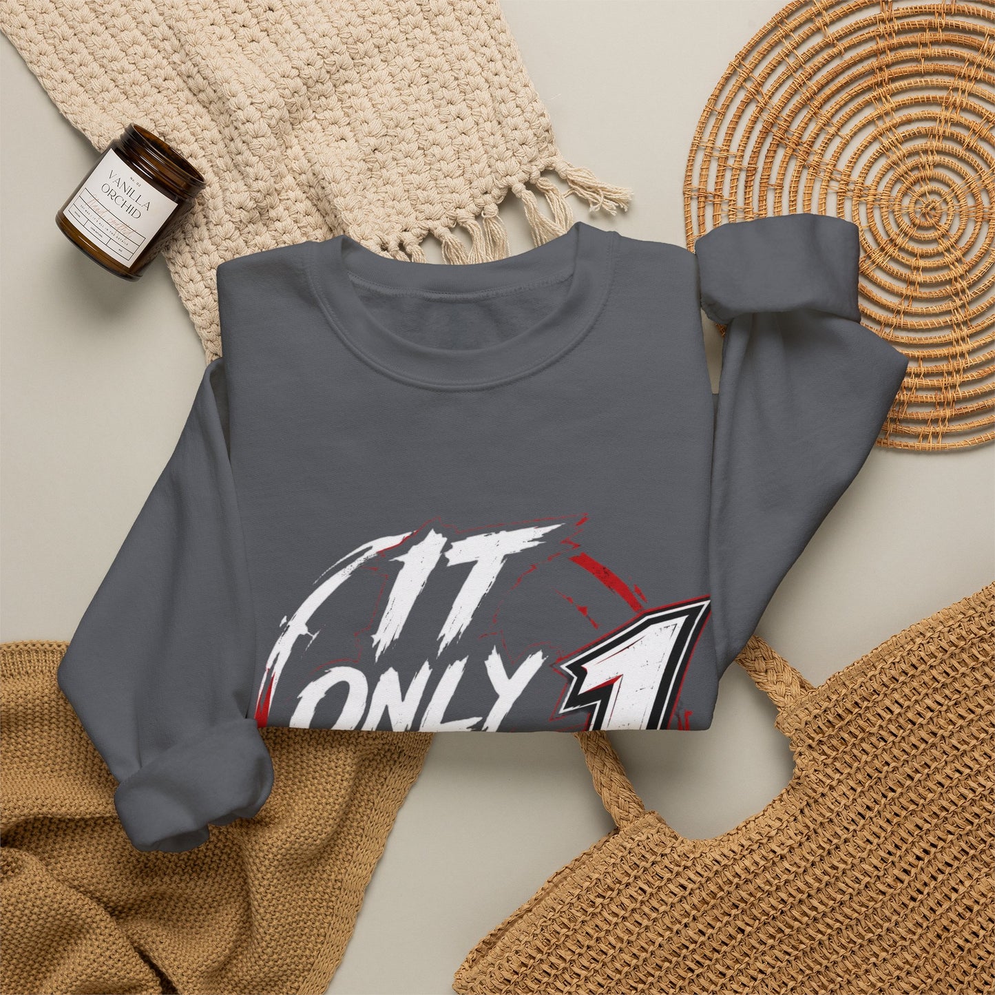 Jay Biv ' It Only Takes 1 Graphic Sweatshirt