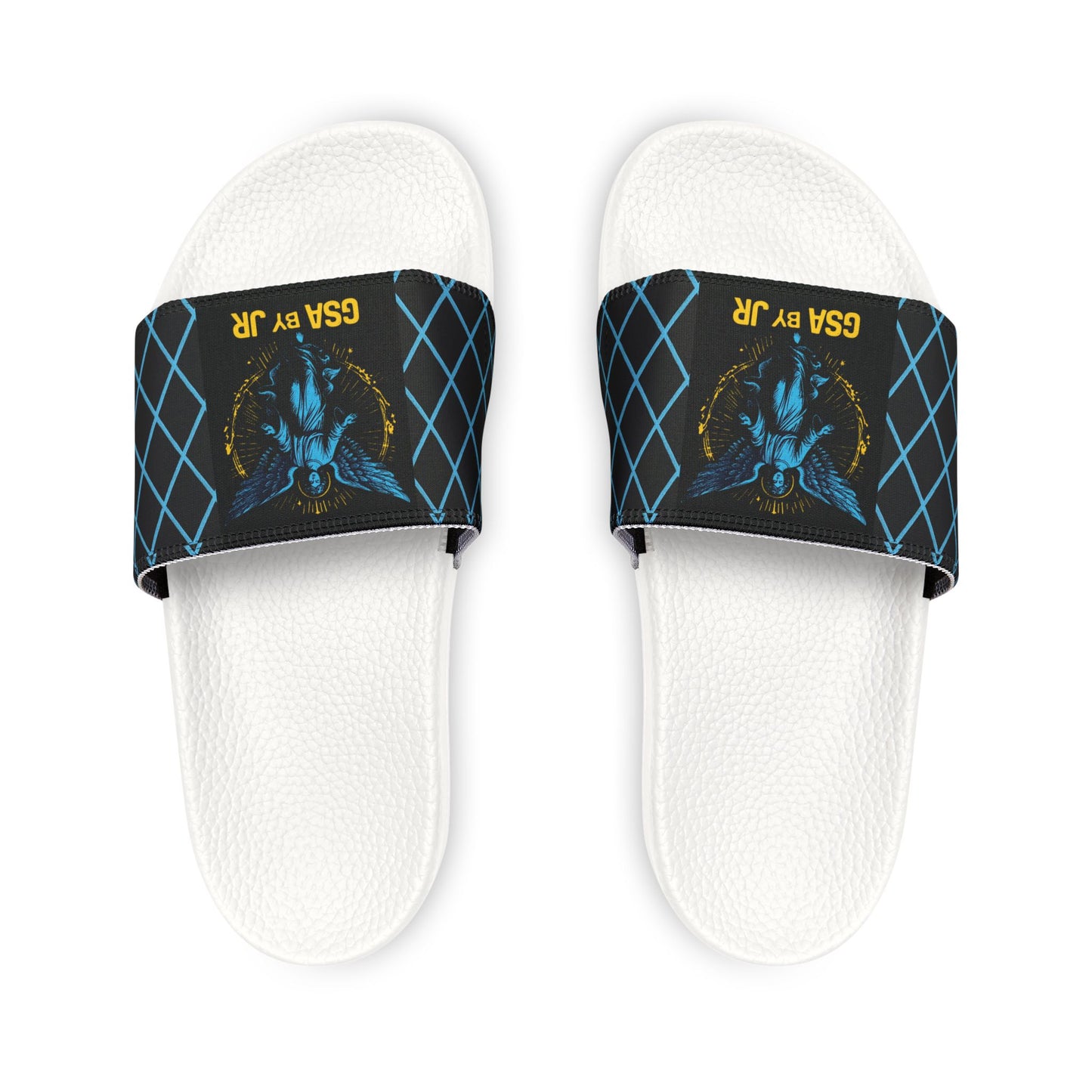 Holy Trinity Slides - Blue & Black