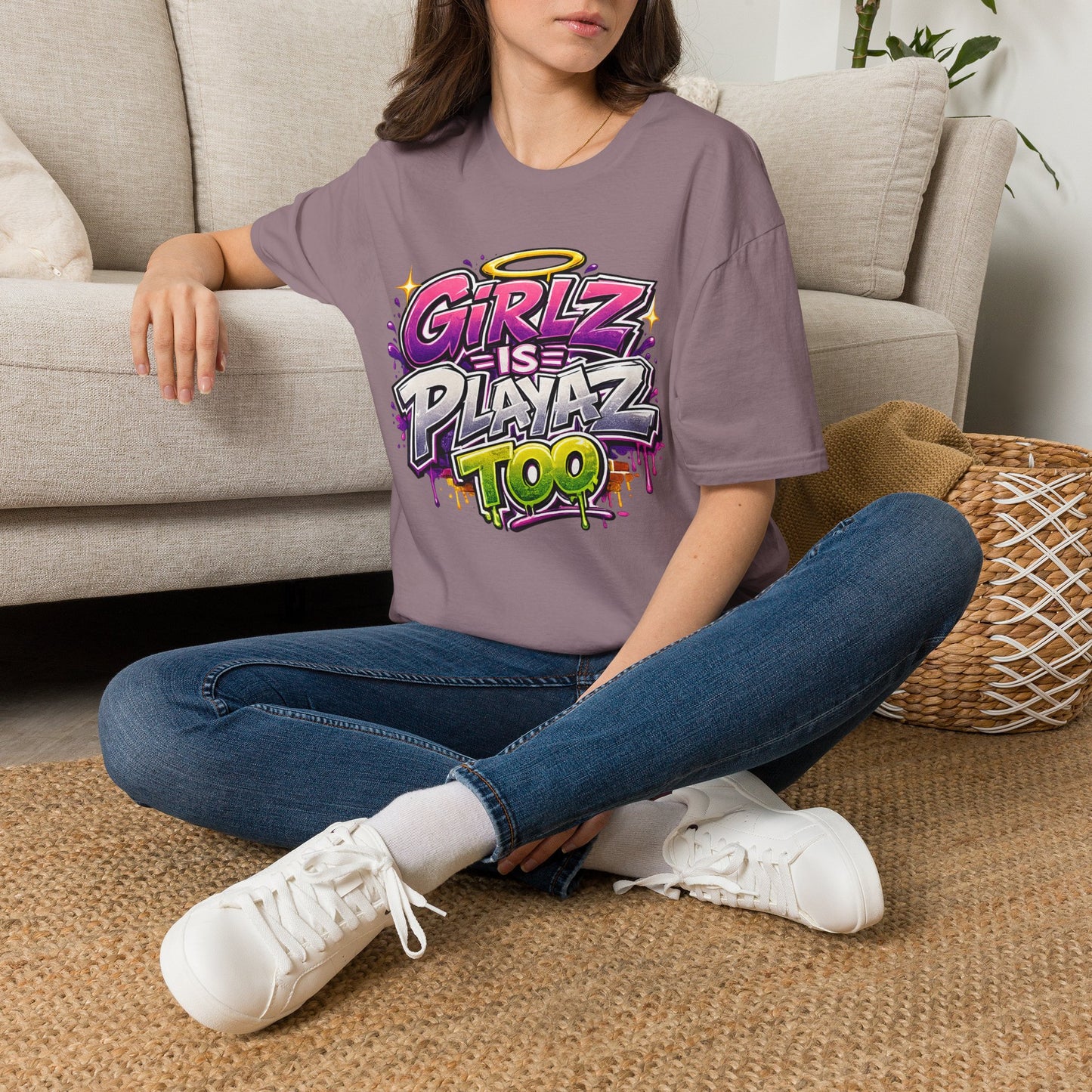 Girlz Is Playaz Too ' Softstyle Tee