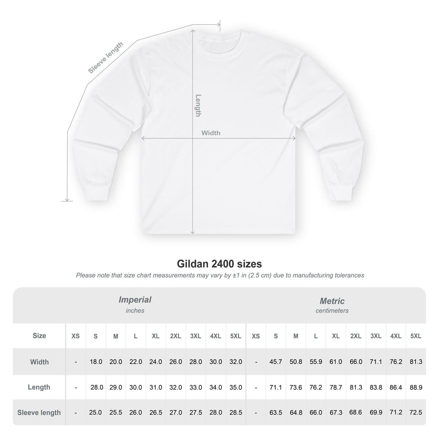 Unisex Long Sleeve Shirt
