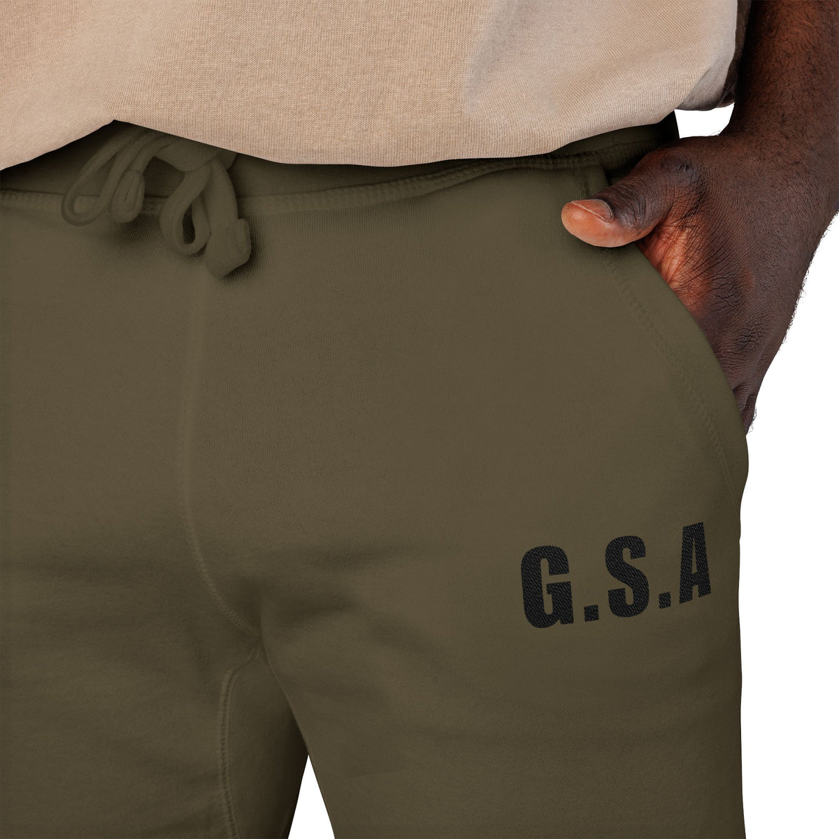 Embroidered Fleece Sweatpants