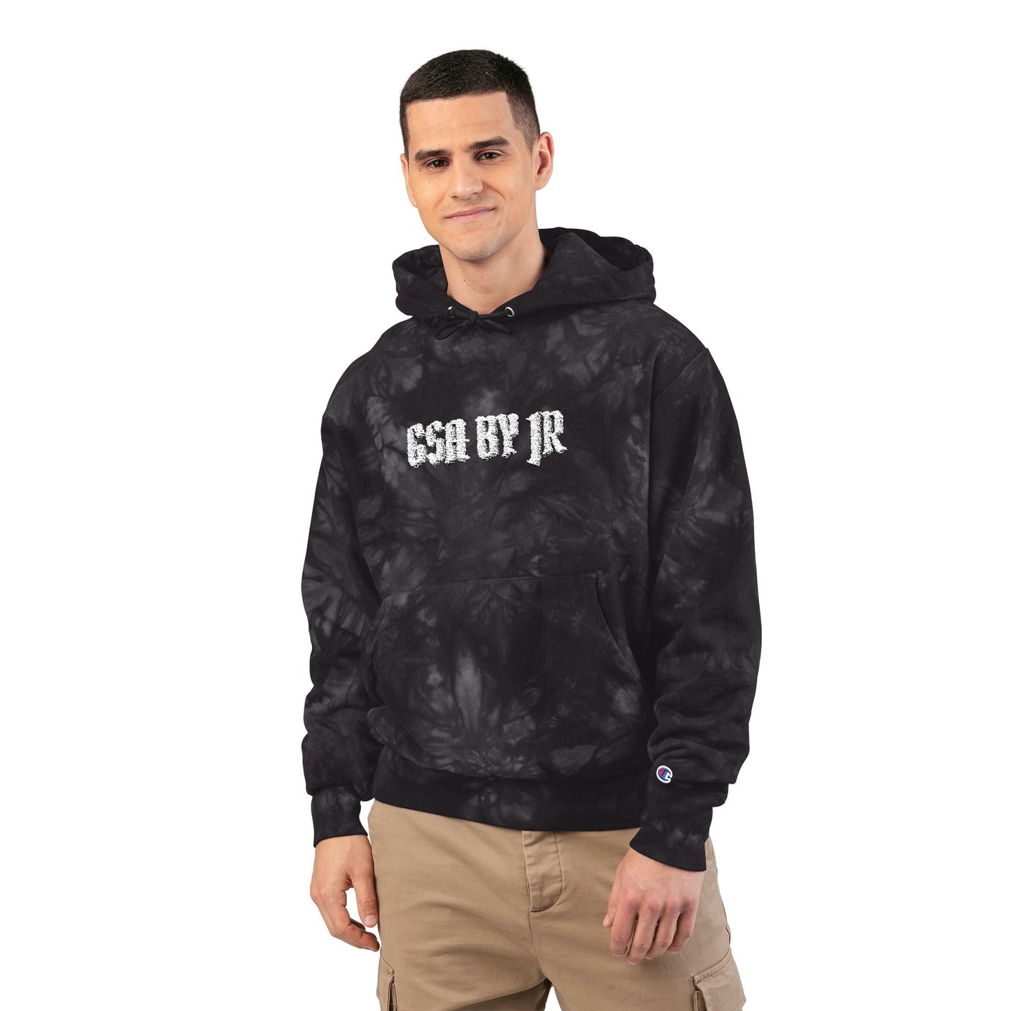 Tie-Dye Graphic Hoodie - Embroidered