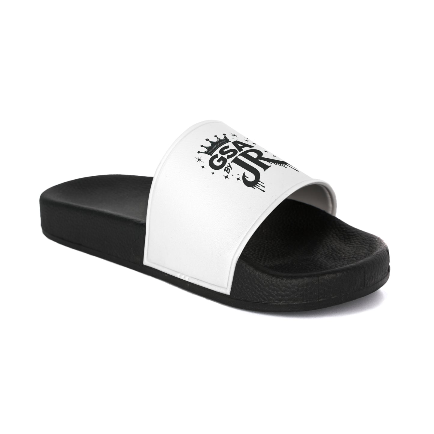 GSA BY JR Women's Slide Sandals – Black & White