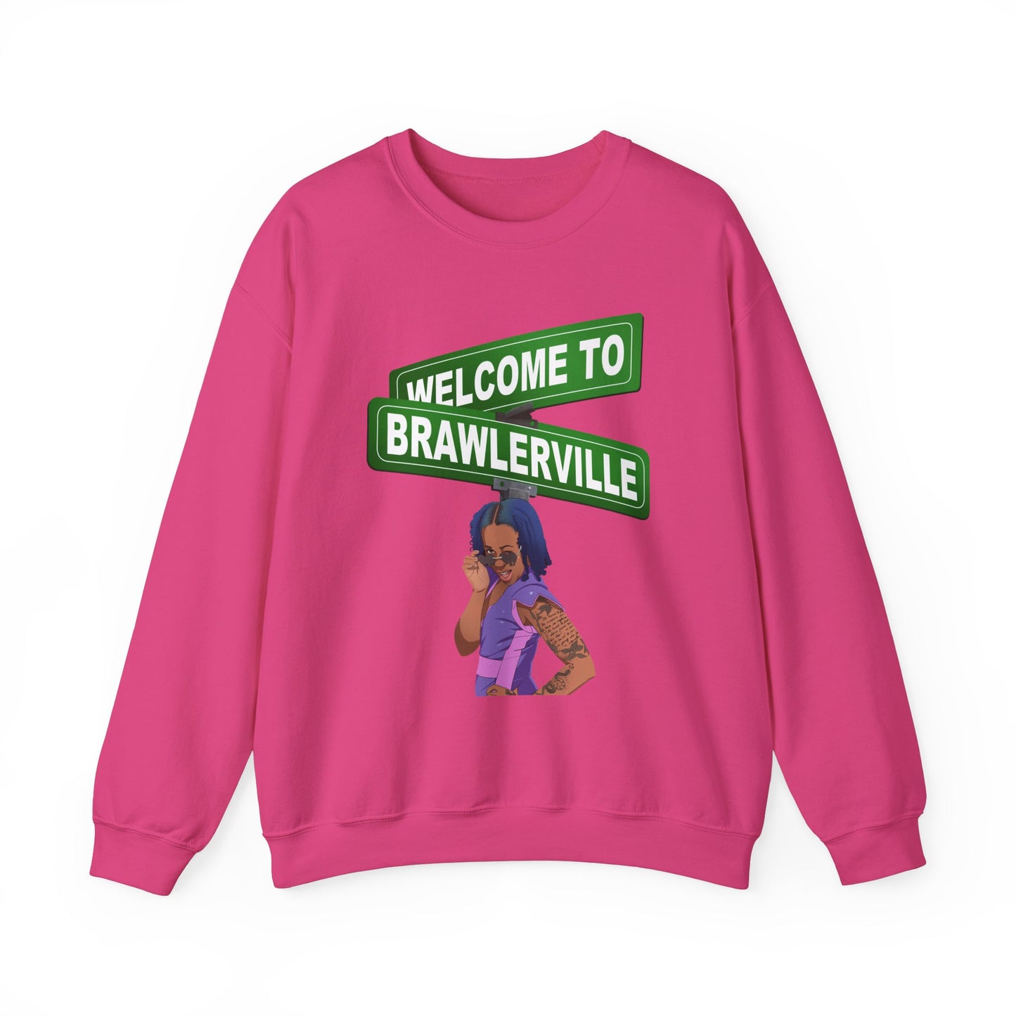 Britany Kay "WELCOME TO BRAWLERVILLE" Crewneck