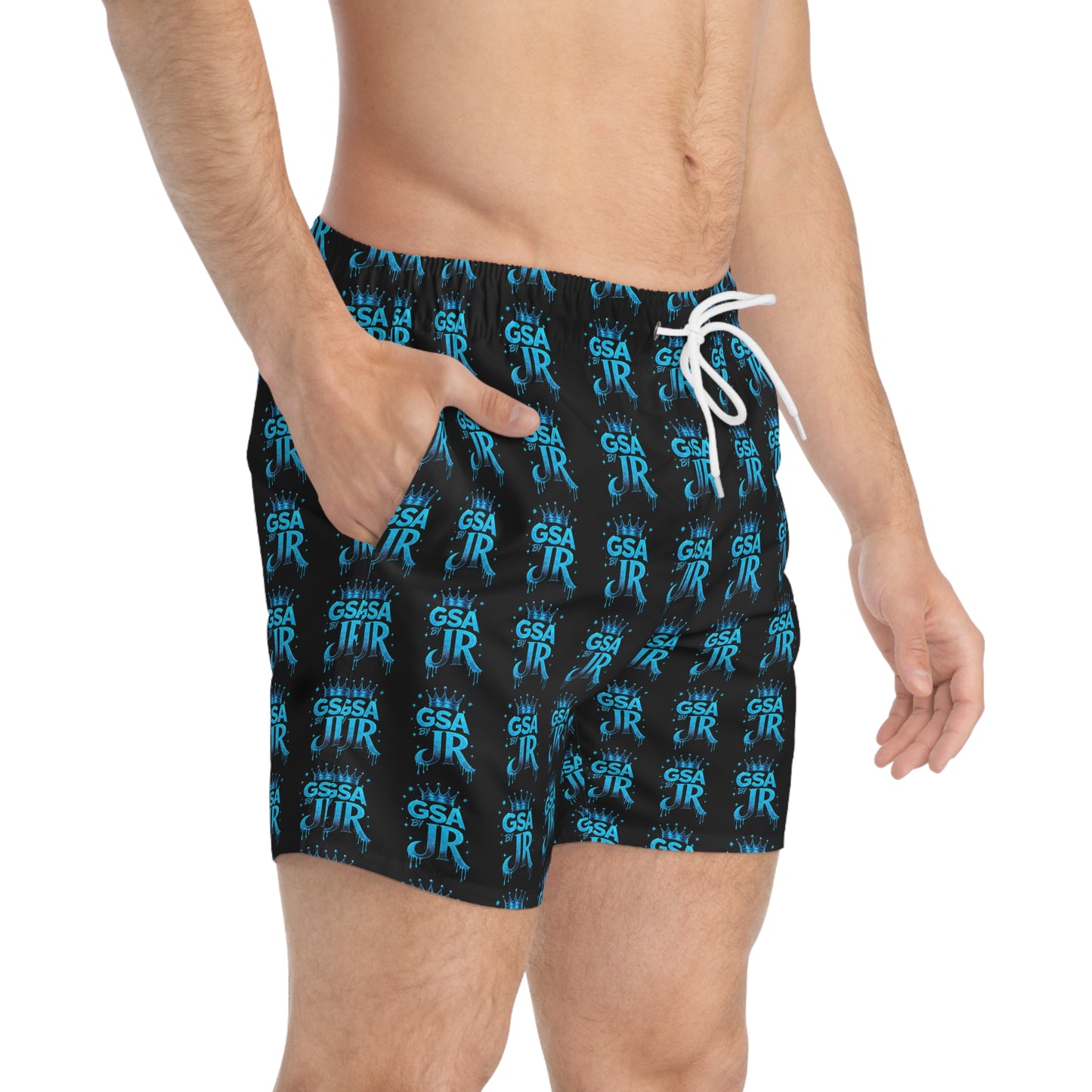 GSA BY JR Swimming Trunks ( Blue GSA )