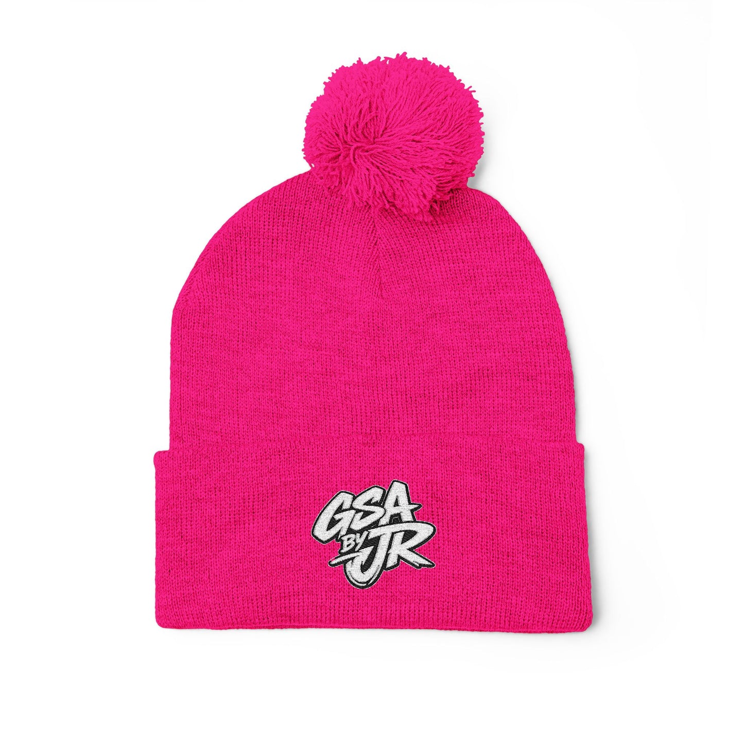 GSA BY JR Embroidered Pom-Pom Beanie
