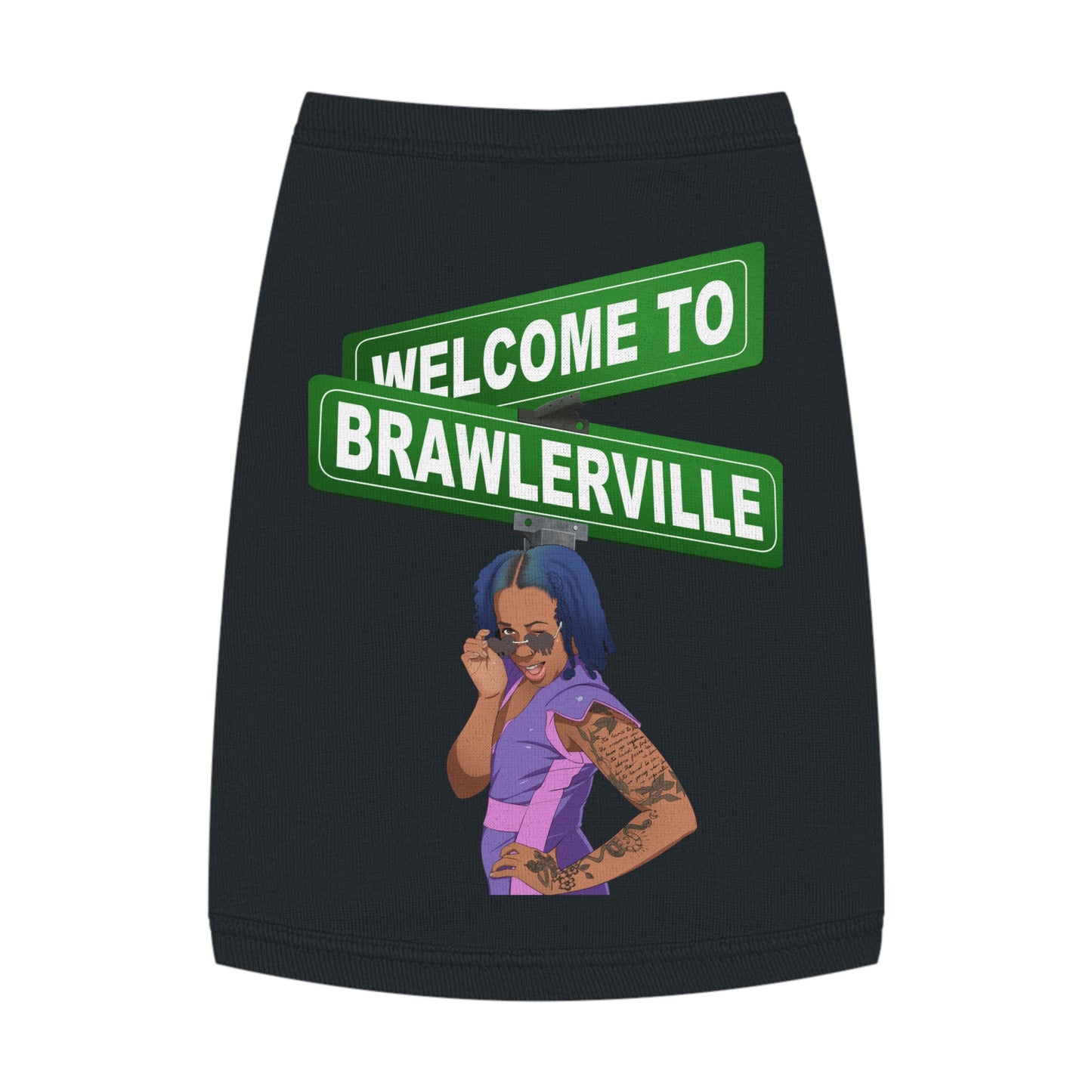 Britany Kay "Welcome to Brawlerville" Pet T-shirts