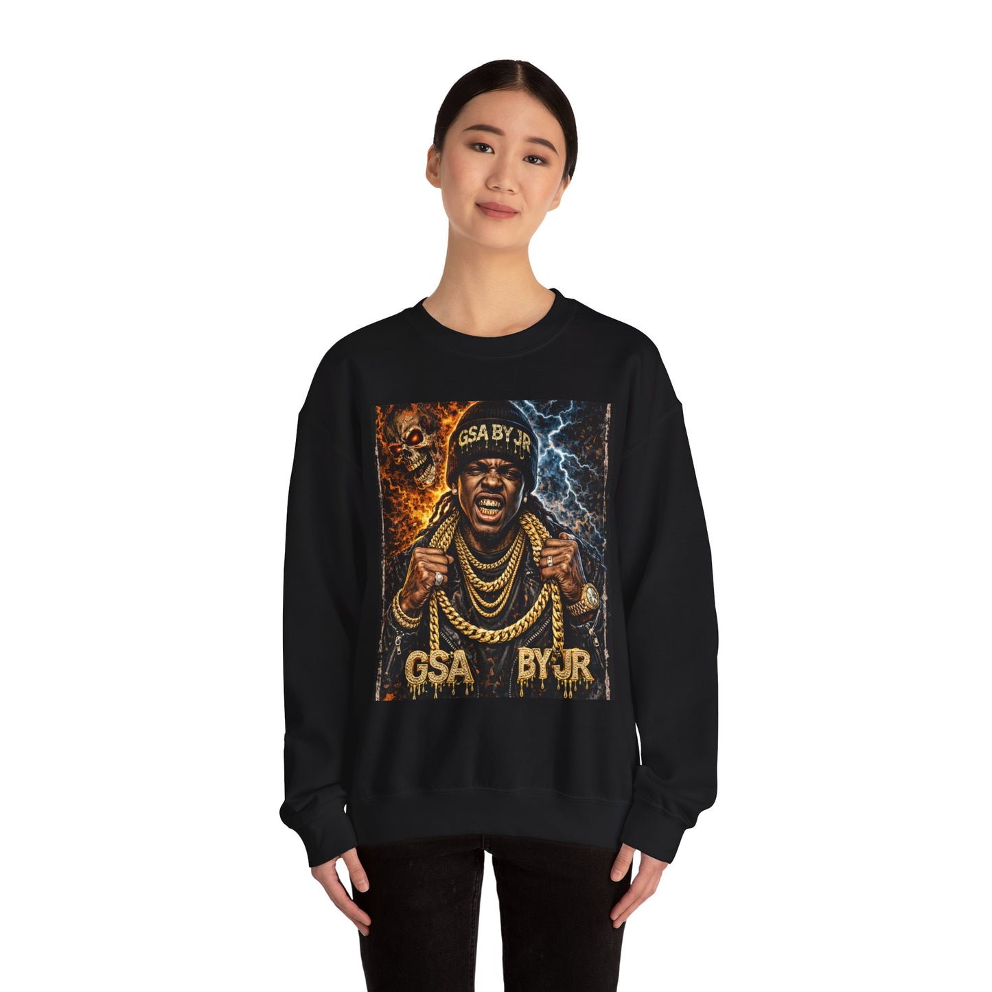 GSA  BY JR Gold Chains Sweatshirt