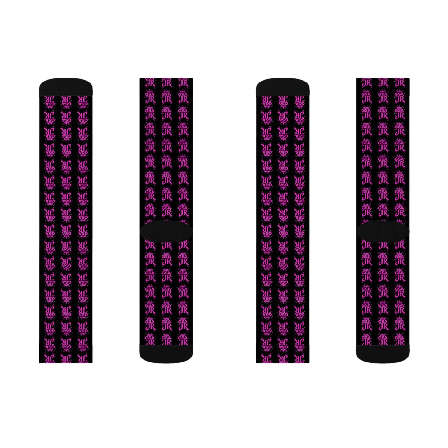 Pink Crew Socks
