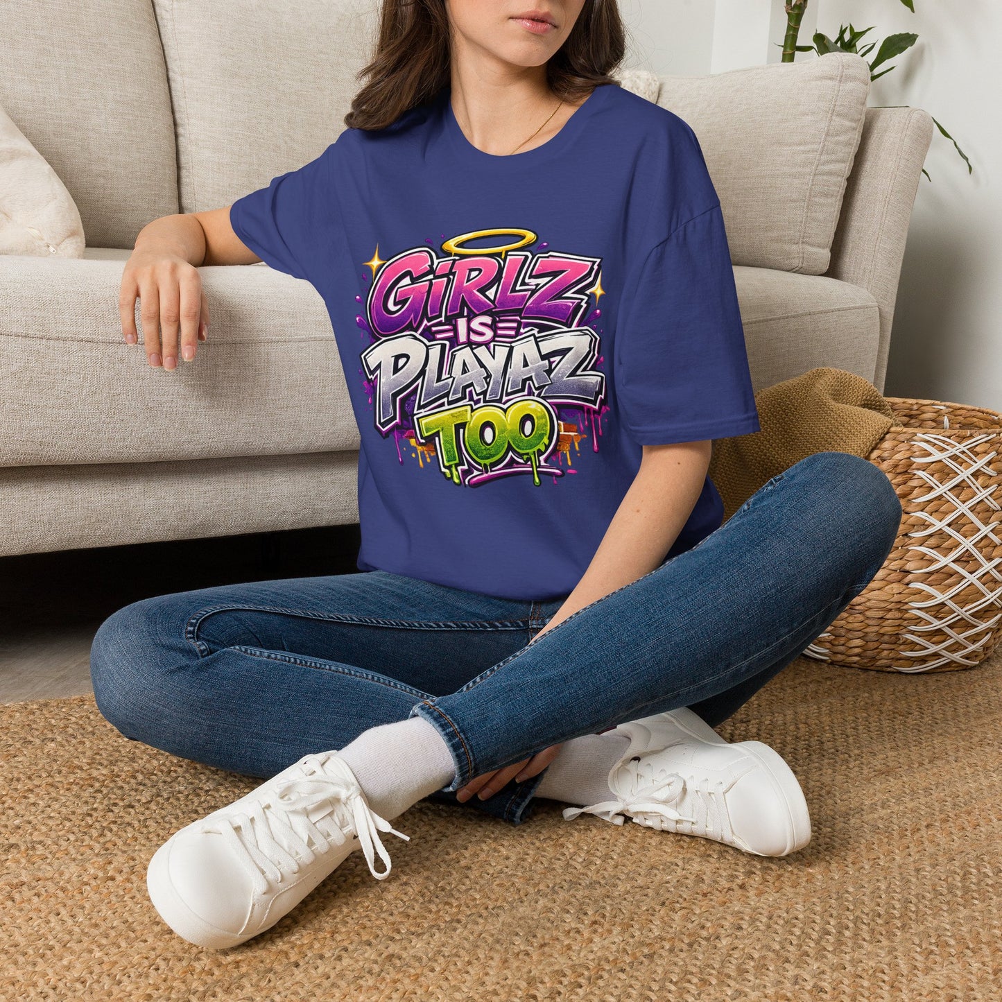 Girlz Is Playaz Too ' Softstyle Tee