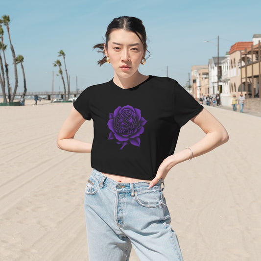 Cropped Tee - Purple GSA